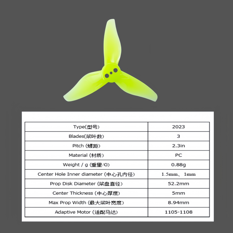 Gemfan 2023 three bladed 2-inc - Drone Racing Gate ulasan dan harga