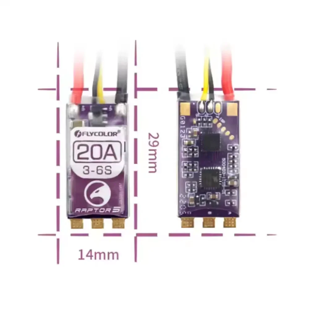 FLYCOLOR Raptor 5 20A 35A 45A  - Drone Racing Esc ulasan dan harga