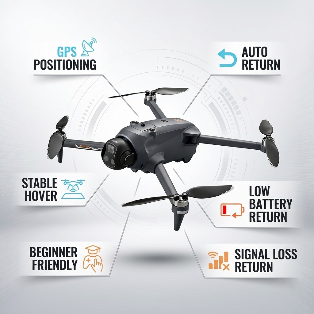 Potensic Drone GPS Auto Return - Drone Racing Vtx ulasan dan harga