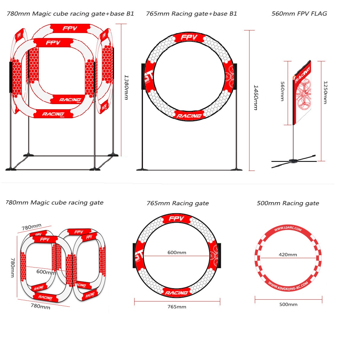 FPV Racing Goal Gate Airplane  - Drone Racing Flag ulasan dan harga
