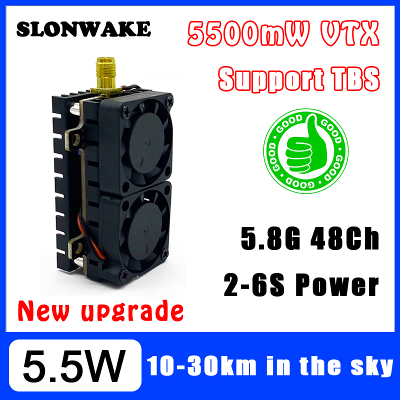 Long Range 5.8GHz 5.5W Video T - Drone Racing Vtx ulasan dan harga