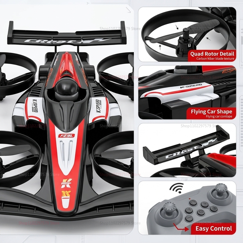 Mini RC Flying Car Transformab - Drone Racing Charger ulasan dan harga