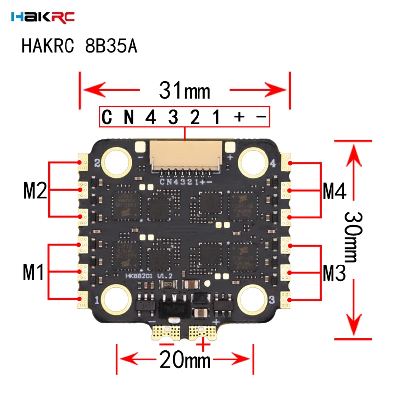 HAKRC F7220 V2 F7 Mini Flight  - Drone Racing Esc ulasan dan harga